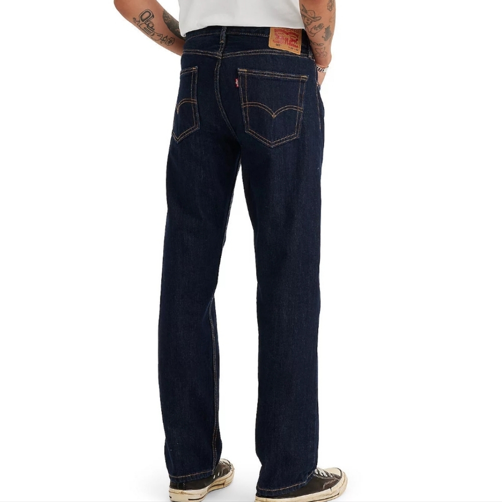 NWT Levis 505 Mens Dark Rinse Jeans